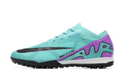 Nike Air Zoom Mercurial Vapor 15 Elite TF Artificial Turf Soccer Shoes - Blue/Black/Purple