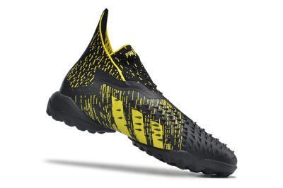 Adidas Predator Freak+ TF Artificial Turf Soccer Shoes - Black/Yellow