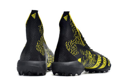Adidas Predator Freak+ TF Artificial Turf Soccer Shoes - Black/Yellow