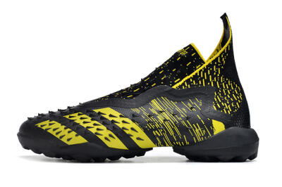 Adidas Predator Freak+ TF Artificial Turf Soccer Shoes - Black/Yellow