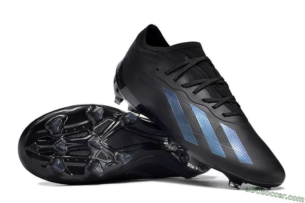 Adidas X Speedportal .1 2022 World Cup FG Firm Ground Soccer Cleats - Black/Blue 4