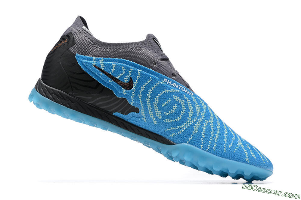 Nike Phantom GX Elite TF Artificial Turf Soccer Shoes - Blue/White/Black 6