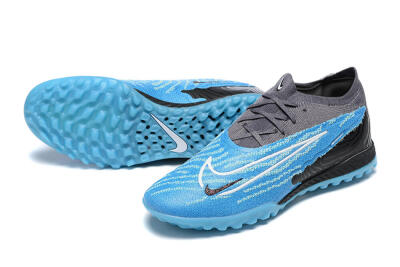 Nike Phantom GX Elite TF Artificial Turf Soccer Shoes - Blue/White/Black