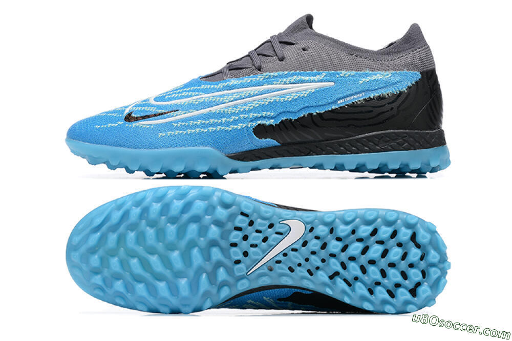 Nike Phantom GX Elite TF Artificial Turf Soccer Shoes - Blue/White/Black 0