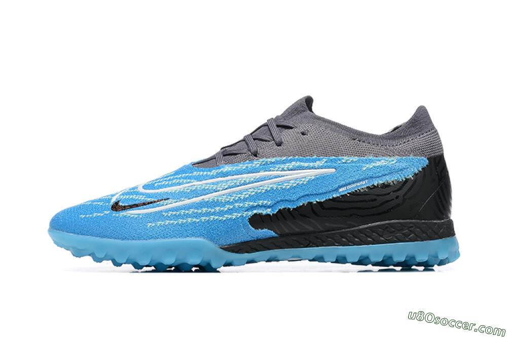 Nike Phantom GX Elite TF Artificial Turf Soccer Shoes - Blue/White/Black 2