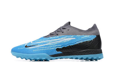 Nike Phantom GX Elite TF Artificial Turf Soccer Shoes - Blue/White/Black
