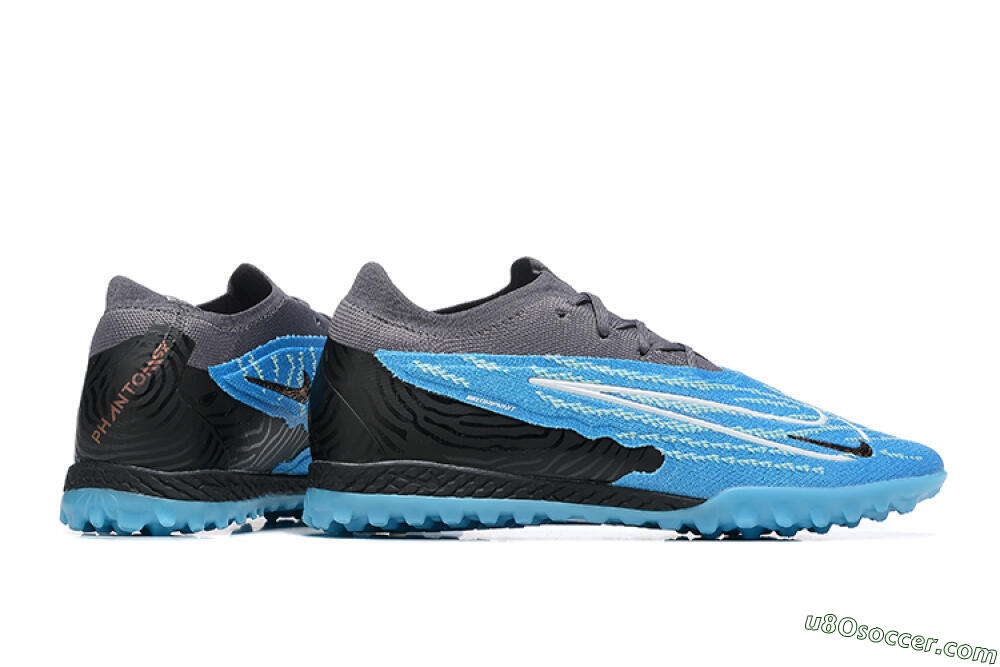 Nike Phantom GX Elite TF Artificial Turf Soccer Shoes - Blue/White/Black 9