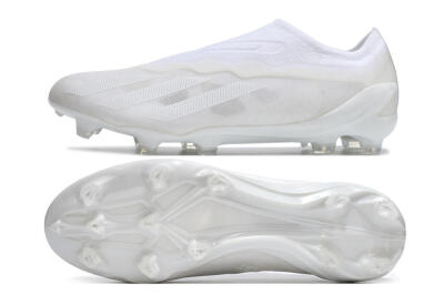 Adidas X Crazyfast+ LL FG Firm Ground Soccer Cleats - White/White/White