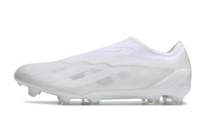 Adidas X Crazyfast+ LL FG Firm Ground Soccer Cleats - White/White/White