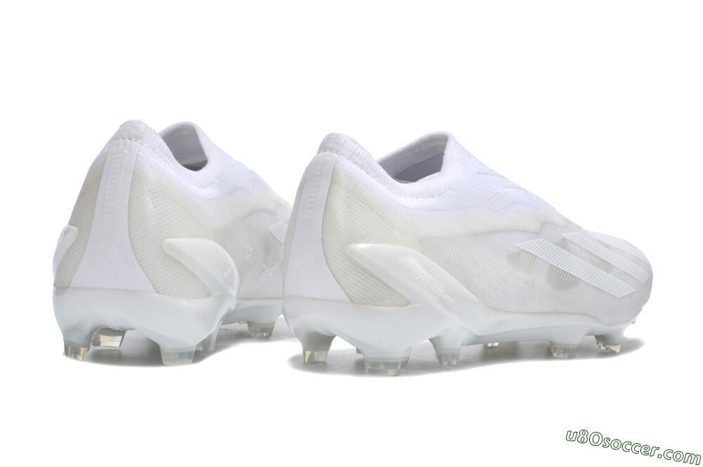 Adidas X Crazyfast+ LL FG Firm Ground Soccer Cleats - White/White/White 6