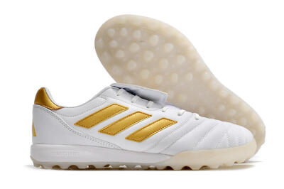 Adidas Copa Gloro TF Artificial Turf Soccer Shoes - White/Gold