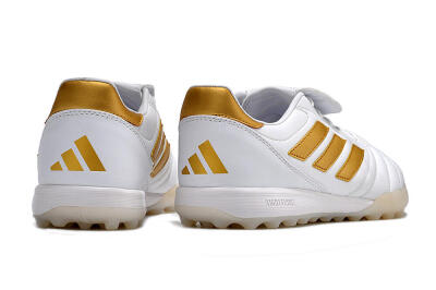 Adidas Copa Gloro TF Artificial Turf Soccer Shoes - White/Gold