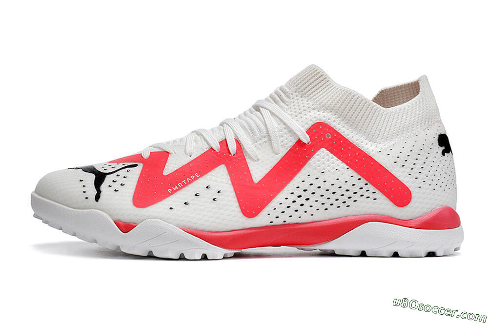 Puma Future X Powercat Tokyo Match TF Artificial Turf Soccer Shoes - White/Red/Black 2