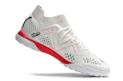 Puma Future X Powercat Tokyo Match TF Artificial Turf Soccer Shoes - White/Red/Black