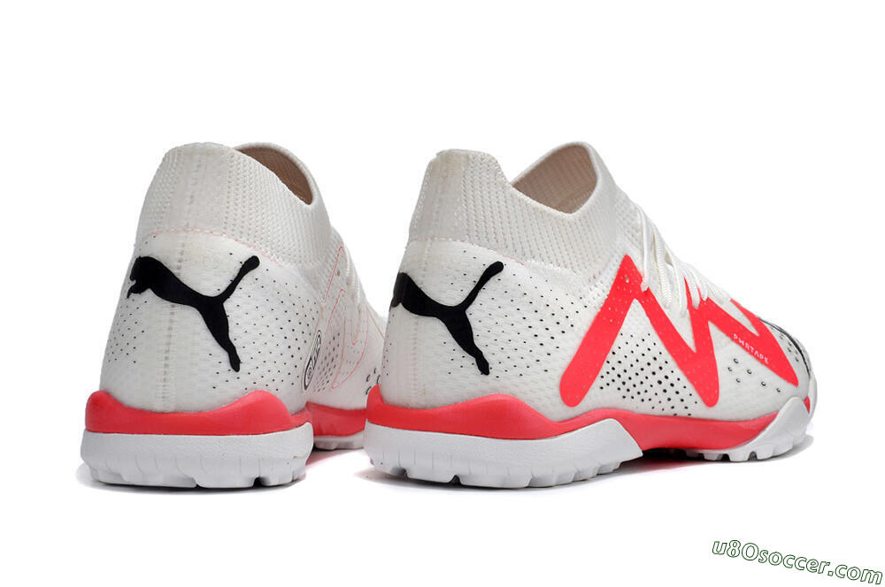 Puma Future X Powercat Tokyo Match TF Artificial Turf Soccer Shoes - White/Red/Black 6