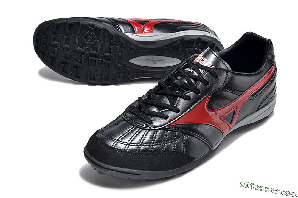 Mizuno Morelia Sala Japn TF Artificial Turf Soccer Shoes - Black/Red/White 3