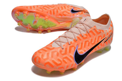 Nike Air Zoom Mercurial Vapor 15 Elite AG Artificial Grass Soccer Cleats - Orange/Black/Purple