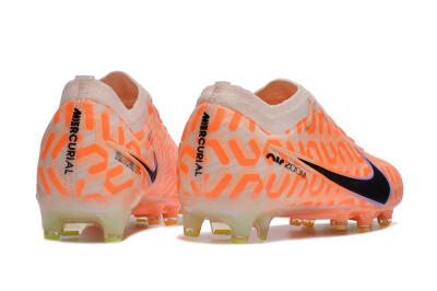 Nike Air Zoom Mercurial Vapor 15 Elite AG Artificial Grass Soccer Cleats - Orange/Black/Purple