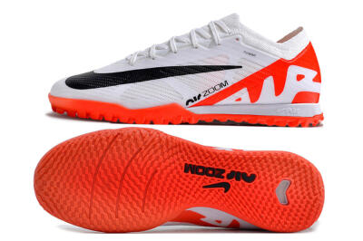 Nike Air Zoom Mercurial Vapor 15 Elite IC Indoor & Futsal Soccer Shoes - White/Black/Red