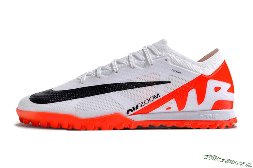 Nike Air Zoom Mercurial Vapor 15 Elite IC Indoor & Futsal Soccer Shoes - White/Black/Red 2