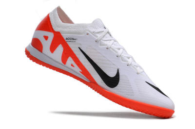 Nike Air Zoom Mercurial Vapor 15 Elite IC Indoor & Futsal Soccer Shoes - White/Black/Red