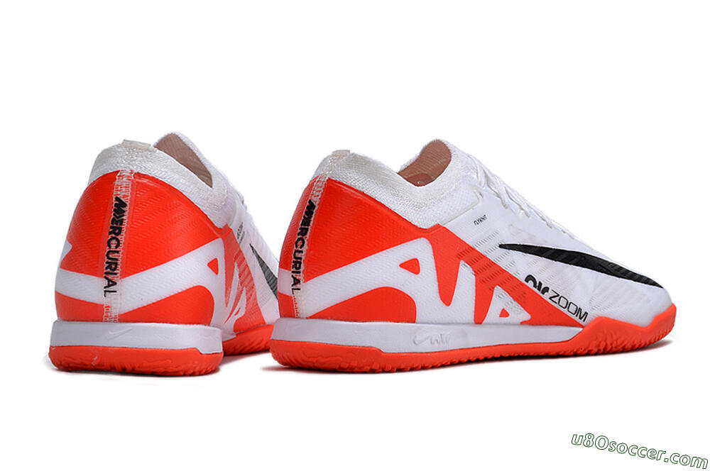 Nike Air Zoom Mercurial Vapor 15 Elite IC Indoor & Futsal Soccer Shoes - White/Black/Red 6