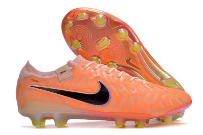 Nike Tiempo Legend 10 Elite FG Firm Ground Soccer Cleats - Orange/Black/Purple