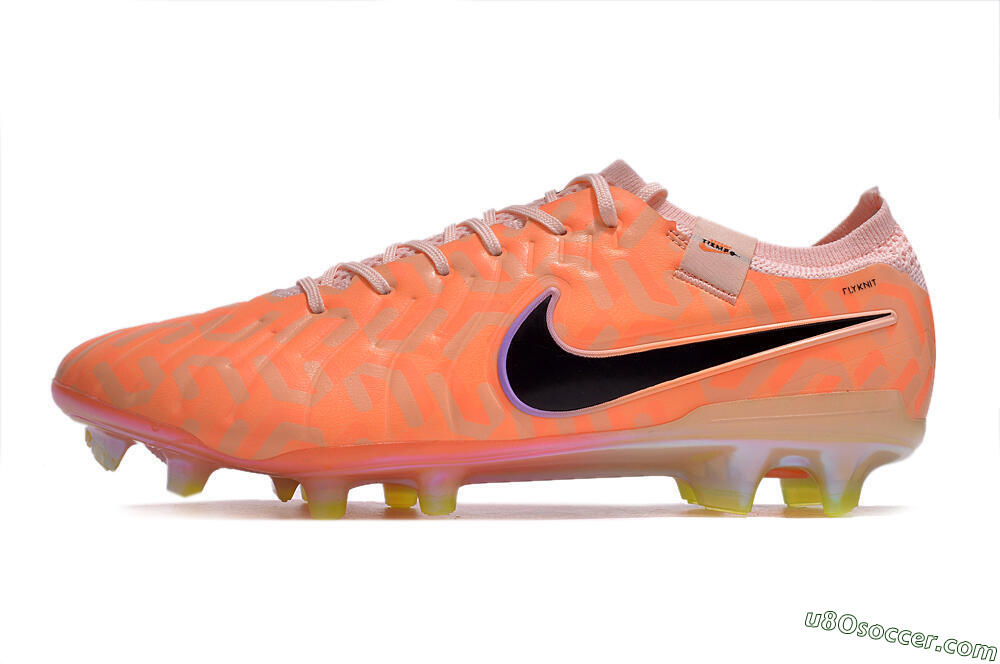Nike Tiempo Legend 10 Elite FG Firm Ground Soccer Cleats - Orange/Black/Purple 2