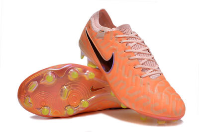 Nike Tiempo Legend 10 Elite FG Firm Ground Soccer Cleats - Orange/Black/Purple