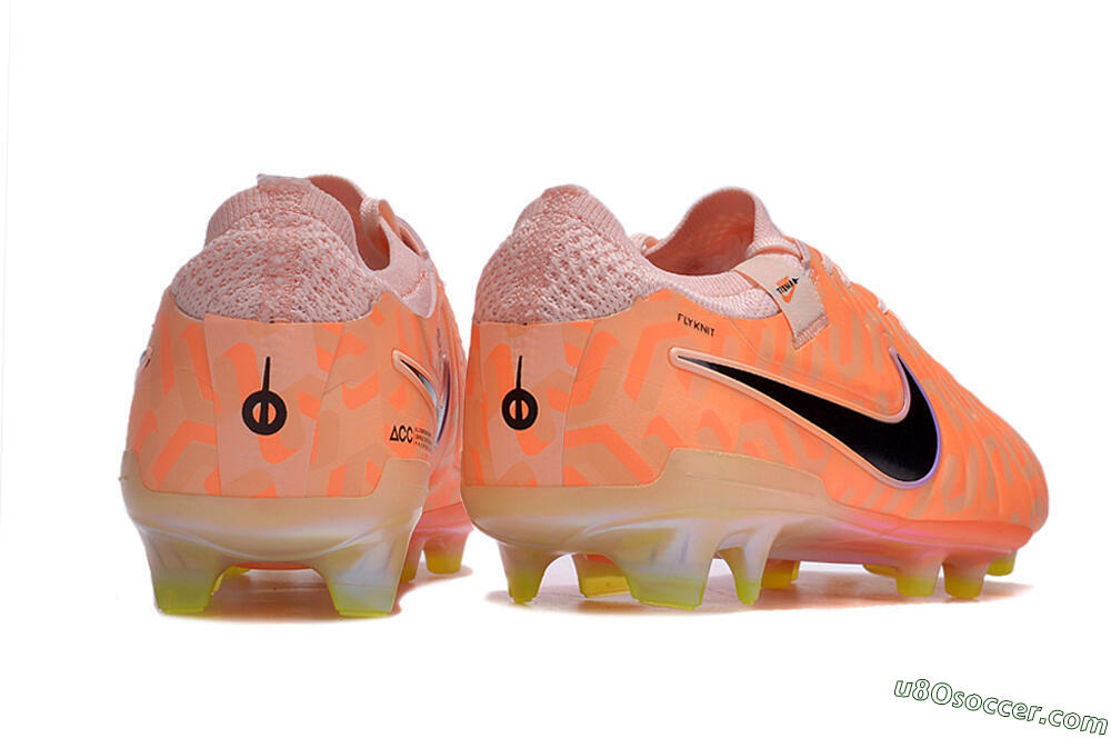 Nike Tiempo Legend 10 Elite FG Firm Ground Soccer Cleats - Orange/Black/Purple 6
