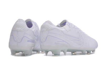 Nike Tiempo Legend 10 Elite FG Firm Ground Soccer Cleats - White/Purple