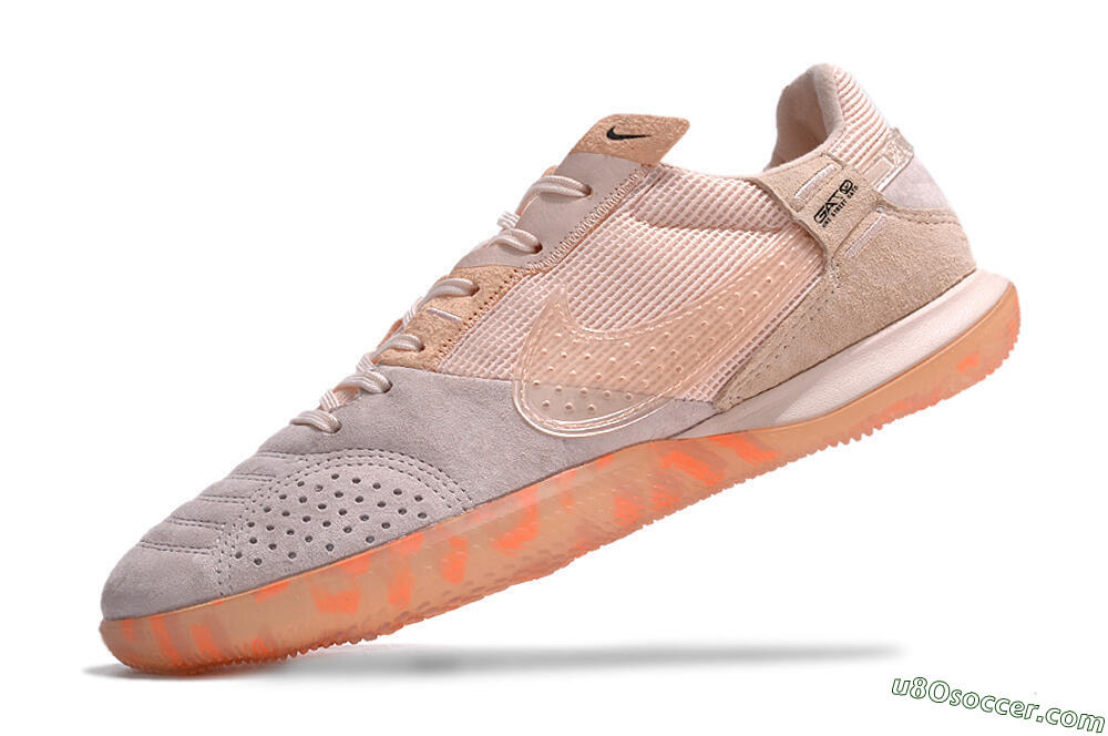 Nike Street Gato IC Indoor & Futsal Soccer Shoes - Pink/Grey 5