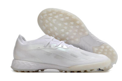 Adidas X Crazyfast.1 TF Artificial Turf Soccer Shoes - White/Silver
