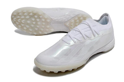 Adidas X Crazyfast.1 TF Artificial Turf Soccer Shoes - White/Silver