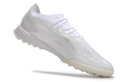 Adidas X Crazyfast.1 TF Artificial Turf Soccer Shoes - White/Silver