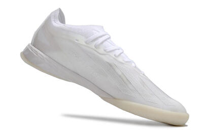 Adidas X Crazyfast.1 IC Indoor & Futsal Soccer Shoes - White/Silver