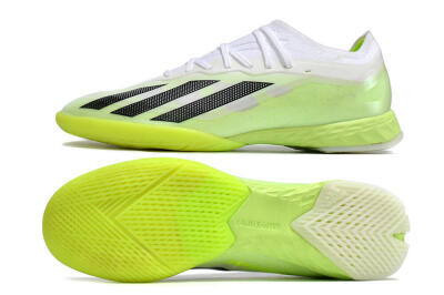 Adidas X Crazyfast.1 IC Indoor & Futsal Soccer Shoes - Green/White/Black