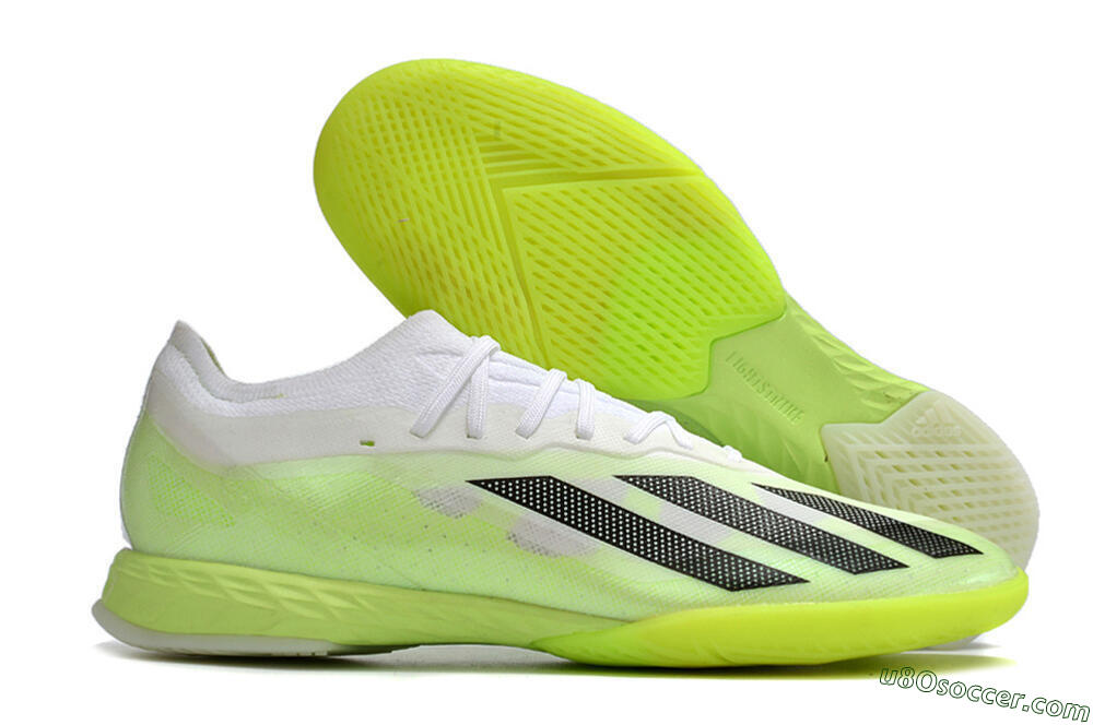 Adidas X Crazyfast.1 IC Indoor & Futsal Soccer Shoes - Green/White/Black 1