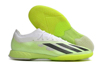 Adidas X Crazyfast.1 IC Indoor & Futsal Soccer Shoes - Green/White/Black