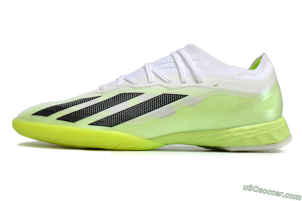 Adidas X Crazyfast.1 IC Indoor & Futsal Soccer Shoes - Green/White/Black 2