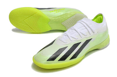 Adidas X Crazyfast.1 IC Indoor & Futsal Soccer Shoes - Green/White/Black