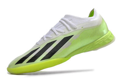 Adidas X Crazyfast.1 IC Indoor & Futsal Soccer Shoes - Green/White/Black