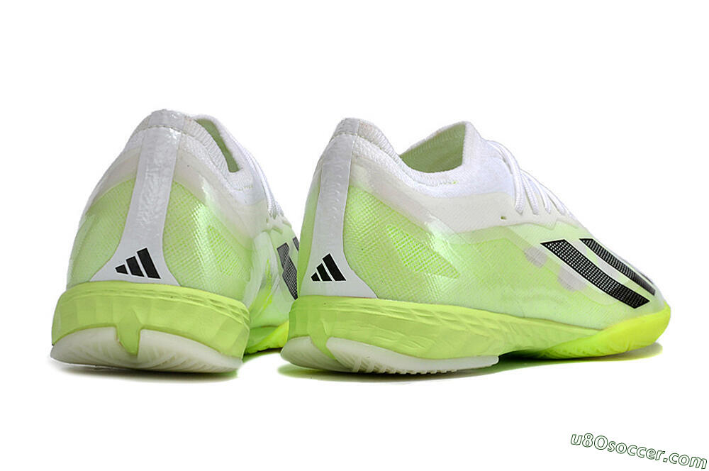 Adidas X Crazyfast.1 IC Indoor & Futsal Soccer Shoes - Green/White/Black 6