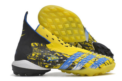 Adidas Predator Freak.1 TF Artificial Turf Soccer Shoes - Yellow/Black/Blue