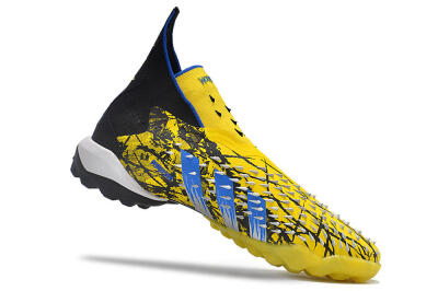 Adidas Predator Freak.1 TF Artificial Turf Soccer Shoes - Yellow/Black/Blue