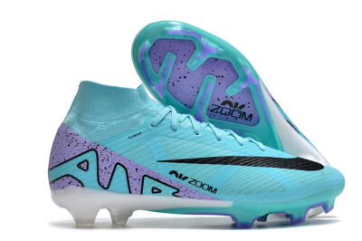 Nike Air Zoom Mercurial Superfly 15 Elite FG Firm Ground Soccer Cleats - Blue/Black/Purple