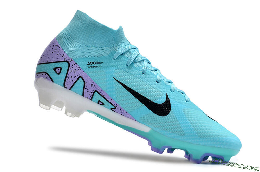 Nike Air Zoom Mercurial Superfly 15 Elite FG Firm Ground Soccer Cleats - Blue/Black/Purple 4
