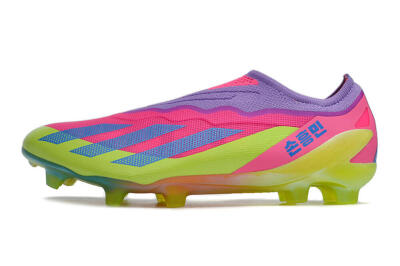 Adidas X Crazyfast+ FG Firm Ground Soccer Cleats - Purple/Pink/Green/Blue