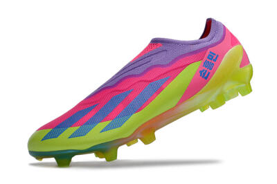 Adidas X Crazyfast+ FG Firm Ground Soccer Cleats - Purple/Pink/Green/Blue