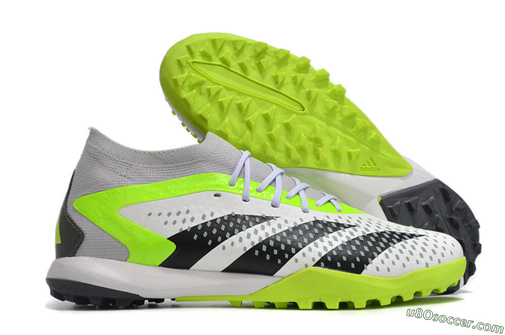Adidas Predator Accuracy.1 TF Artificial Turf Soccer Shoes - White/Black/Green 1